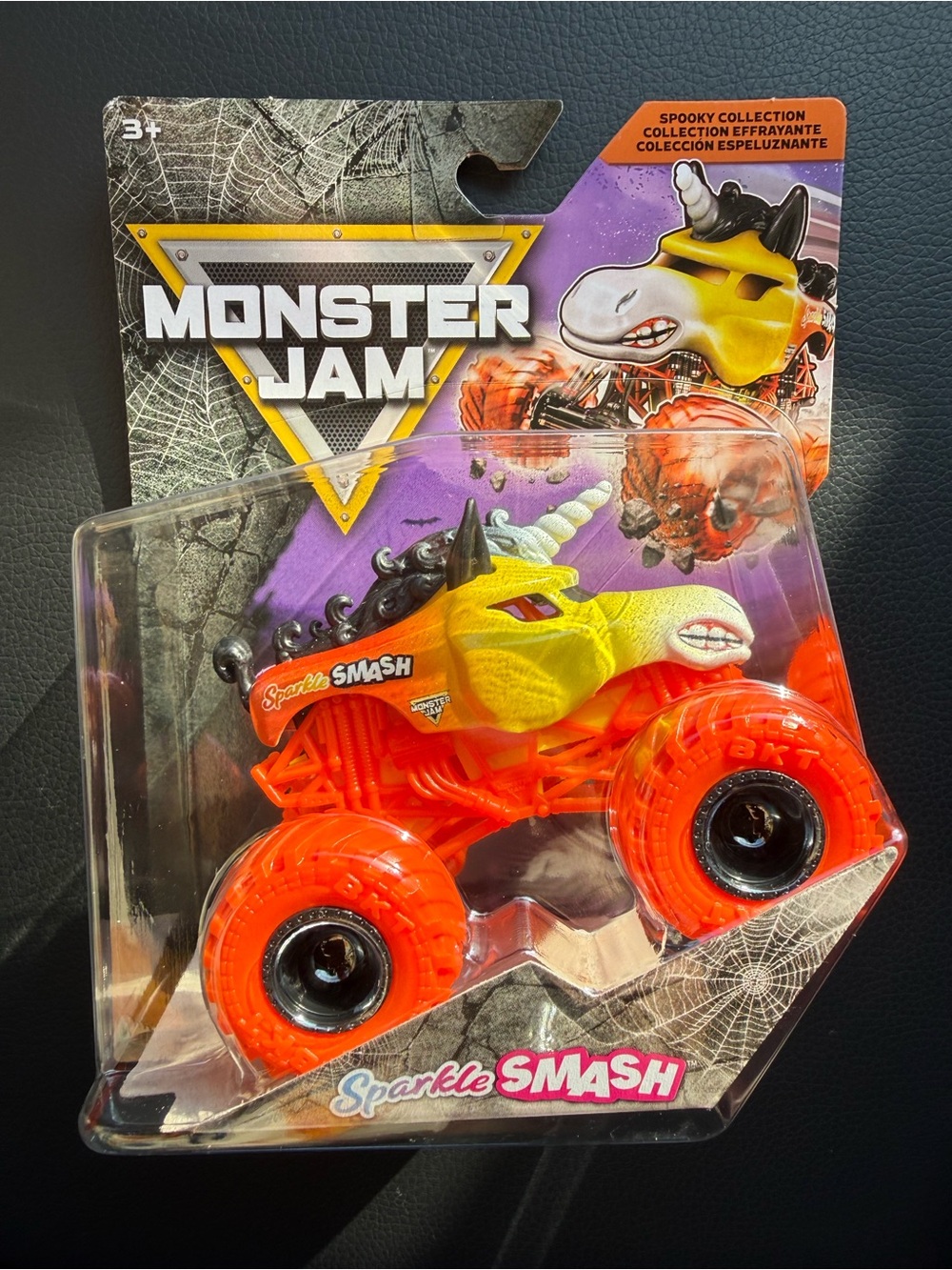 Monster Jam Sparkle Smash Kids Monster Truck - Yellow & Orange